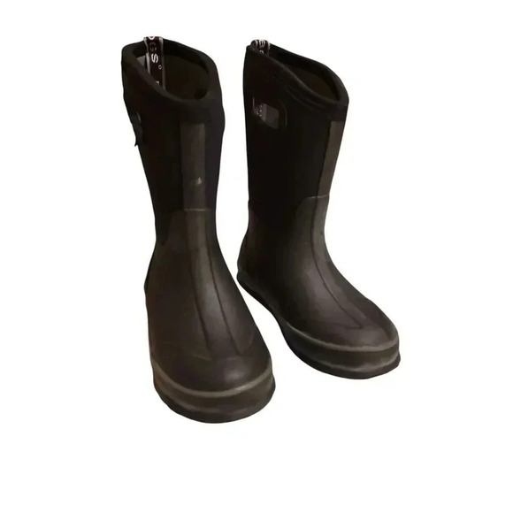 Bogs Classic High Boots Kids Boy Girl Winter Rain US Size 2Black Insulated